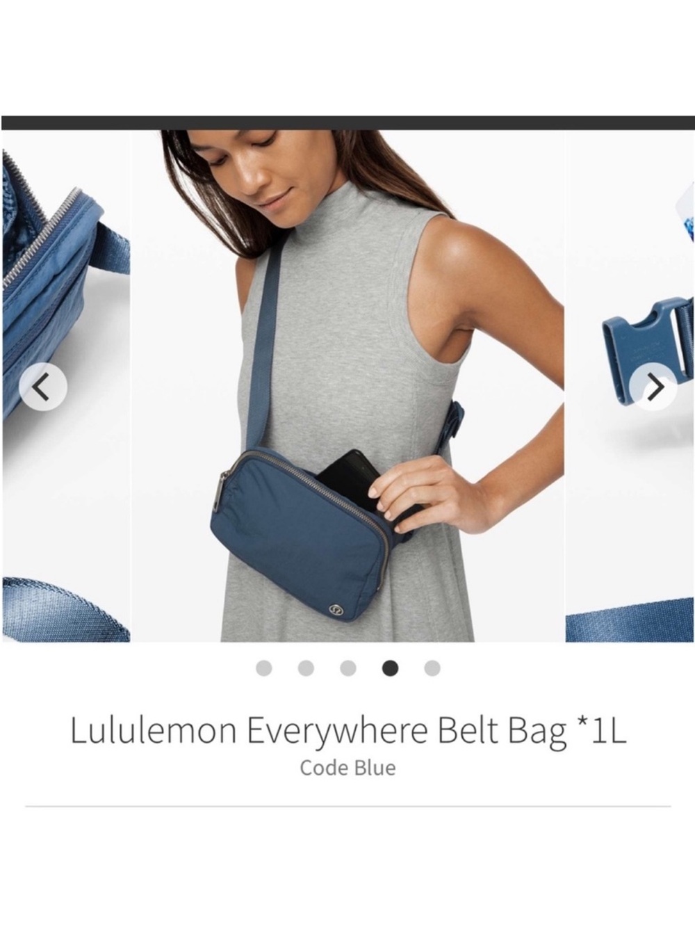 OG Lululemon Everywhere Belt Bag 1L Code Blue - Picture 3 of 13